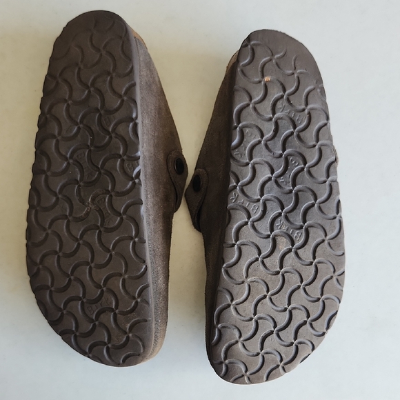 Birkenstock Brown Suede Mules - Picture 2 of 5
